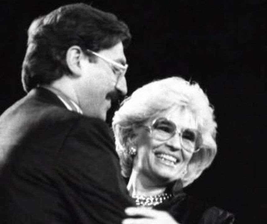 António Sala com Olga Cardoso. Foto António Sala/Facebook