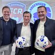 Jacob Lauesen, CEO do FC Copenhaga, Hakan Wifvesson, presidente do FC Rosengard e Morten Grahn, diretor de desenvolvimento do FC Copenhaga