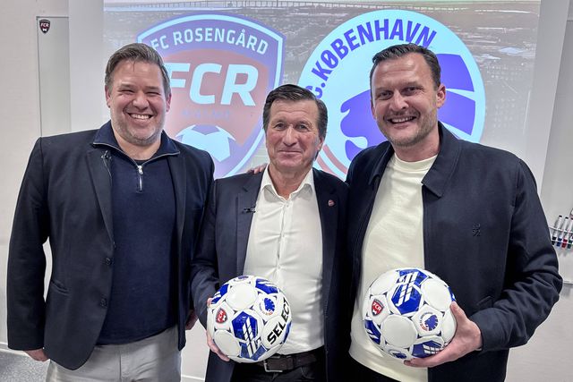 Jacob Lauesen, CEO do FC Copenhaga, Hakan Wifvesson, presidente do FC Rosengard e Morten Grahn, diretor de desenvolvimento do FC Copenhaga