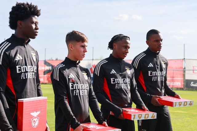 Jogadores do Benifca campeões do Mundo de sub-17 - Foto SL Benfica