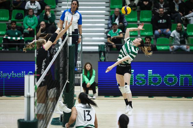 Sporting venceu Nancy por 3-2 mas foi eliminado da Taça CEV de voleibol feminino (foto Sporting CP)