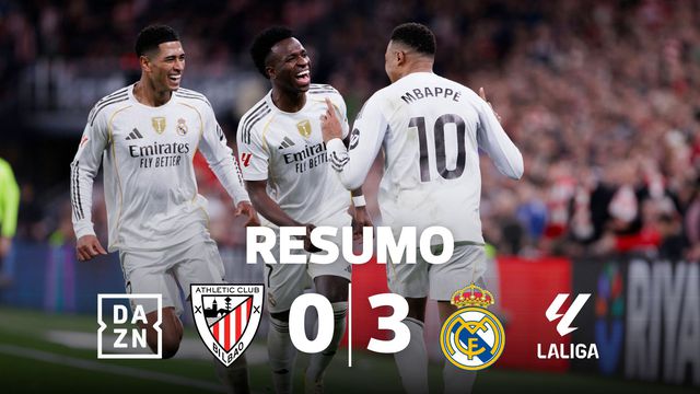 Real regressa às vitórias em Bilbau à boleia de Mbappé (resumo)