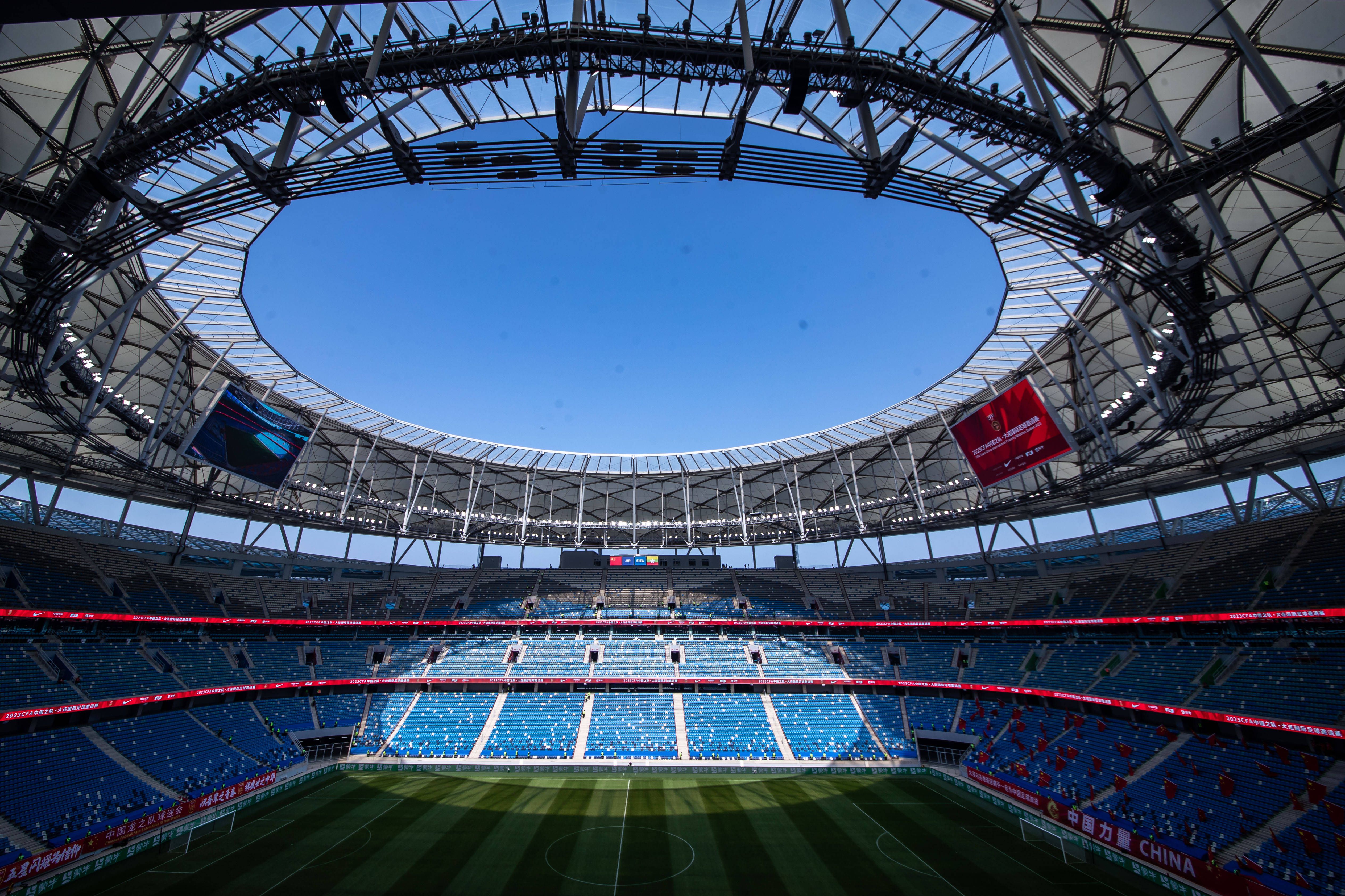 Estádio Dalian Suoyuwan, em Dalian, China - Inauguração: 2024; Capacidade: 50.000 - Foto: IMAGO