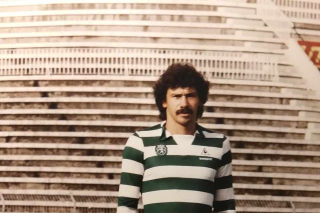 Imagem do avançado Sergio Saucedo, argentino que esteve duas temporadas no Sporting, de 1984 a 1986