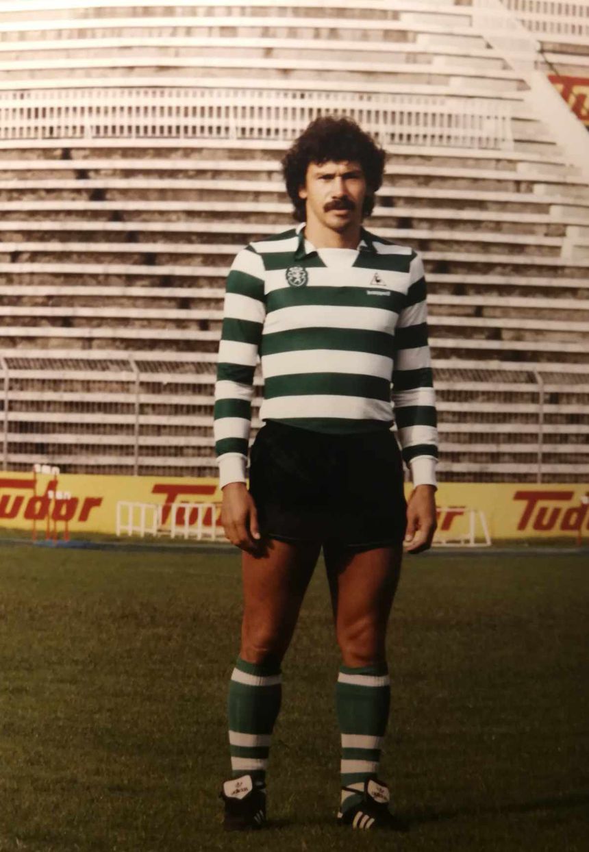 Imagem do avançado Sergio Saucedo, argentino que esteve duas temporadas no Sporting, de 1984 a 1986