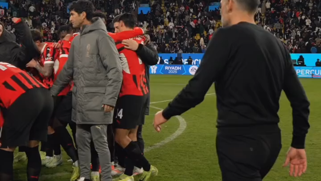 A primeira 'roda' de Sérgio Conceição no Milan