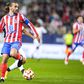 Griezmann em campo com a camisola do Atlético Madrid