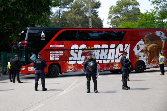 Apedrejado autocarro do SC Braga em Lisboa