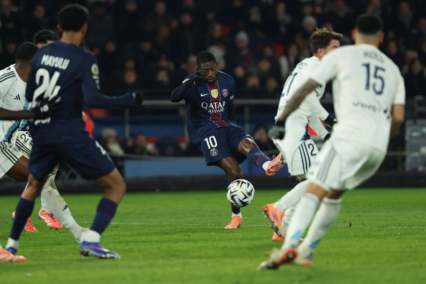 Dembelé marcou o golo que deu o 2-1 ao PSG pouco depois de o Paris ter chegado ao empate - FOTO IMAGO