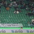 Claques do Sporting já haviam protestado na partida contra o Alverca. Foto: Miguel Nunes