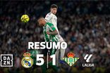 'Hat-trick' de pérola da formação patrocina 'manita' do Real Madrid (resumo)