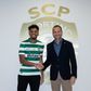 Luís Guilherme com o presidente leonino, Frederico varandas - Foto: SPORTING CP