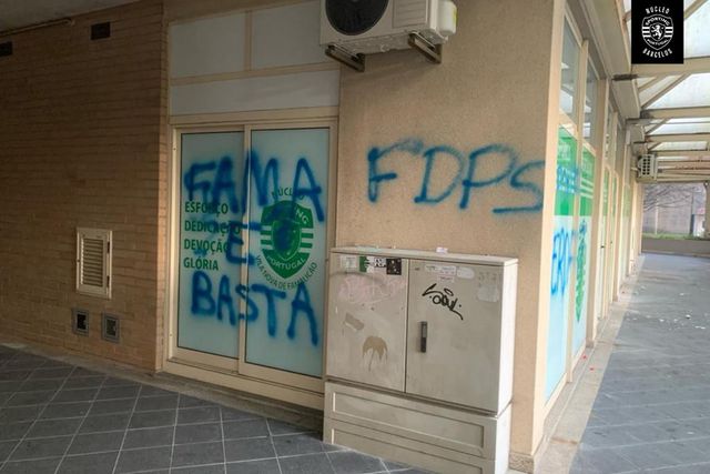 Núcleo do Sporting em Famalicão vandalizado