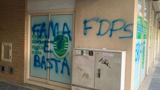 Núcleo do Sporting em Famalicão vandalizado