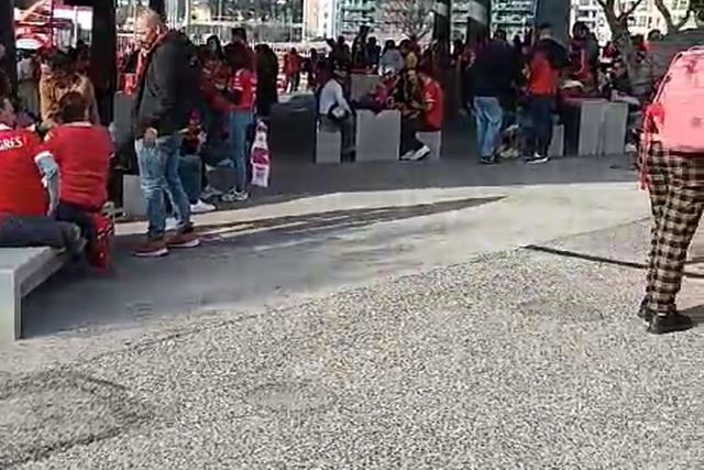 Benfiquistas 'já aquecem' para o jogo com o Gil