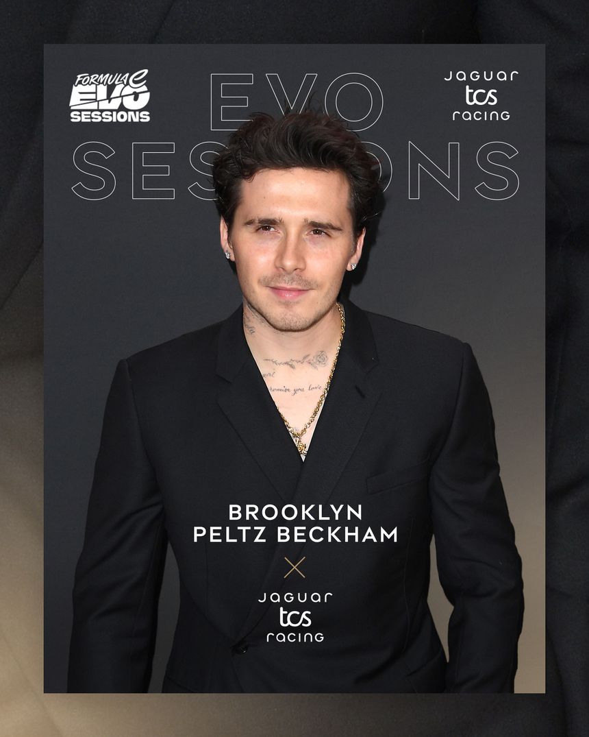 Brooklyn Beckham foi a primeira confirmação do evento da Formula E (Jaguar TCS Racing)
