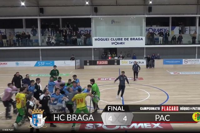 Violência no HC Braga-Juventude Pacense participada ao Ministério Público