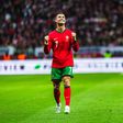 Cristiano Ronaldo a festejar com a camisola da Seleção Nacional