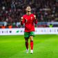 Cristiano Ronaldo a festejar com a camisola da Seleção Nacional