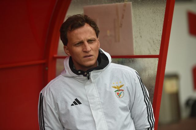 Vítor Vinha, treinador dos sub-19 encarnados - Foto: Miguel Nunes