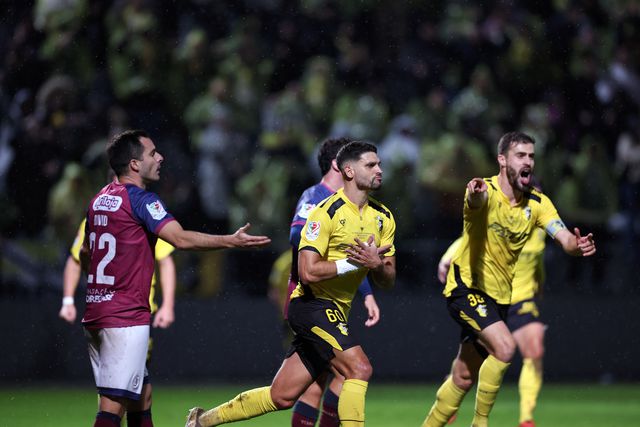 João Oliveira festeja o golo dos justiceiros - Foto: Estela Silva/LUSA