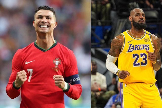 Ronaldo e LeBron James estão no topo das respetivas modalidades