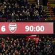 Arsenal quebra recordes de golos na Premier League e Sheffield… também