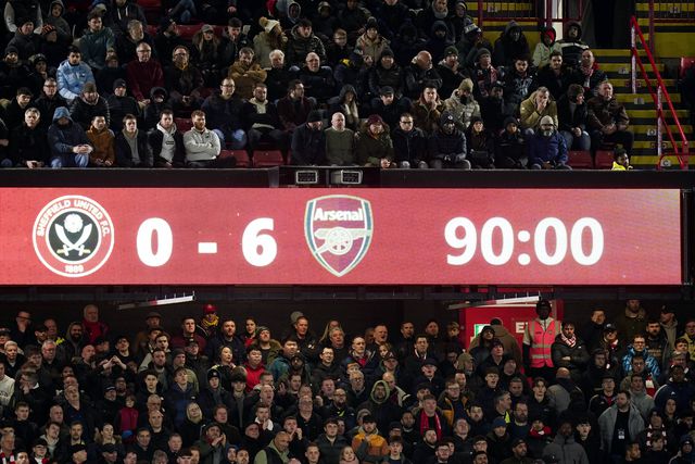 Arsenal quebra recordes de golos na Premier League e Sheffield… também