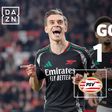 Trossard praticamente resolve a eliminatória frente ao PSV (vídeo)
