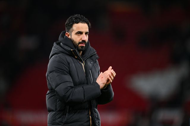 Ruben Amorim a agradecer o apoio dos adeptos em Old Trafford