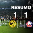Golaço de Adeyemi faz valer a pena o resumo do empate entre Dortmund e Lille
