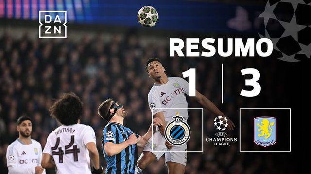 Resumo da vitória convincente do Aston Villa ao Club Brugge