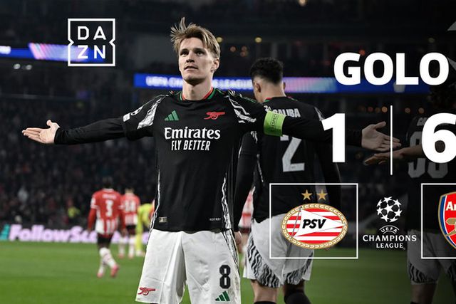 PSV deu imenso espaço a Odegaard e sofreu as consequências (vídeo)