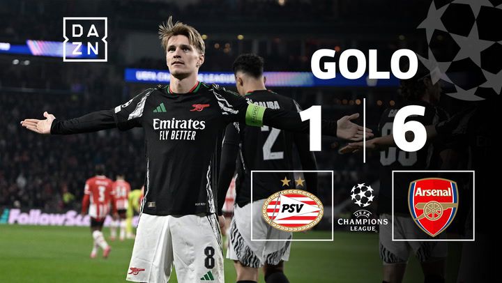 PSV deu imenso espaço a Odegaard e sofreu as consequências (vídeo)