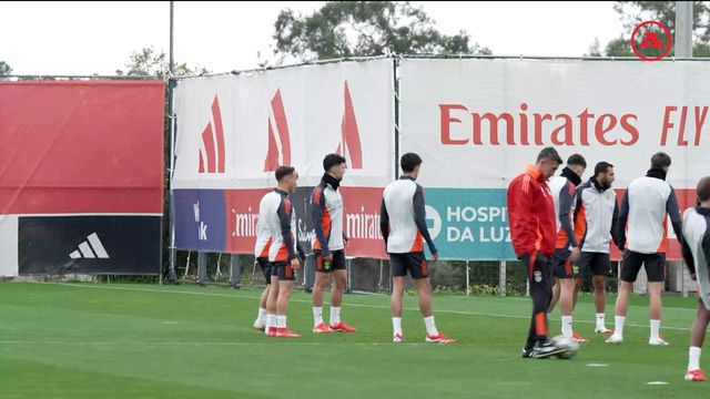 Boa disposição no Benfica antes da receção ao Barça