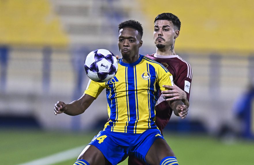 Álvaro Djaló, extremo do Al Gharafa, de Pedro Martins