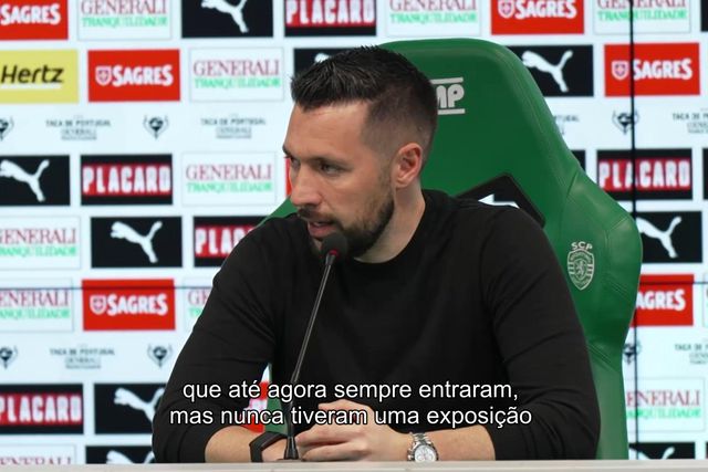 «O intervalo dura 15 minutos, mas o Sporting tem o luxo de decidir quando voltar»