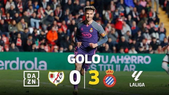 VÍDEO: penálti de Puado leva vitória do Espanhol para contornos de goleada