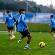 William Gomes no treino do Olival
