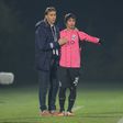 Julen Lopetegui a falar com Óliver Torres durante um jogo do FC Porto