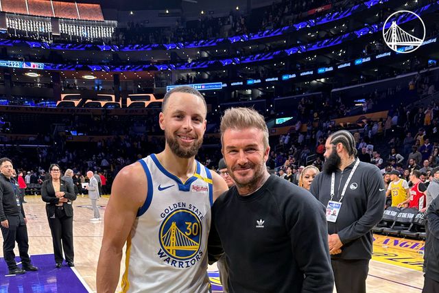 Steph Curry e David Beckham (X/Golden State Warriors)