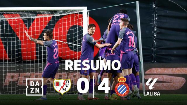 Resumo da goleada do Espanhol em casa do Rayo Vallecano