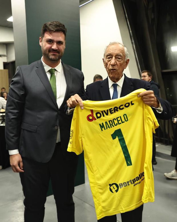 Marcelo Rebelo de Sousa ao lado de Rui Abreu