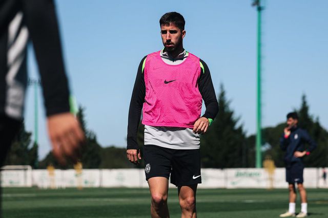 Gonçalo Inácio na sessão de trabalho - Foto: Sporting