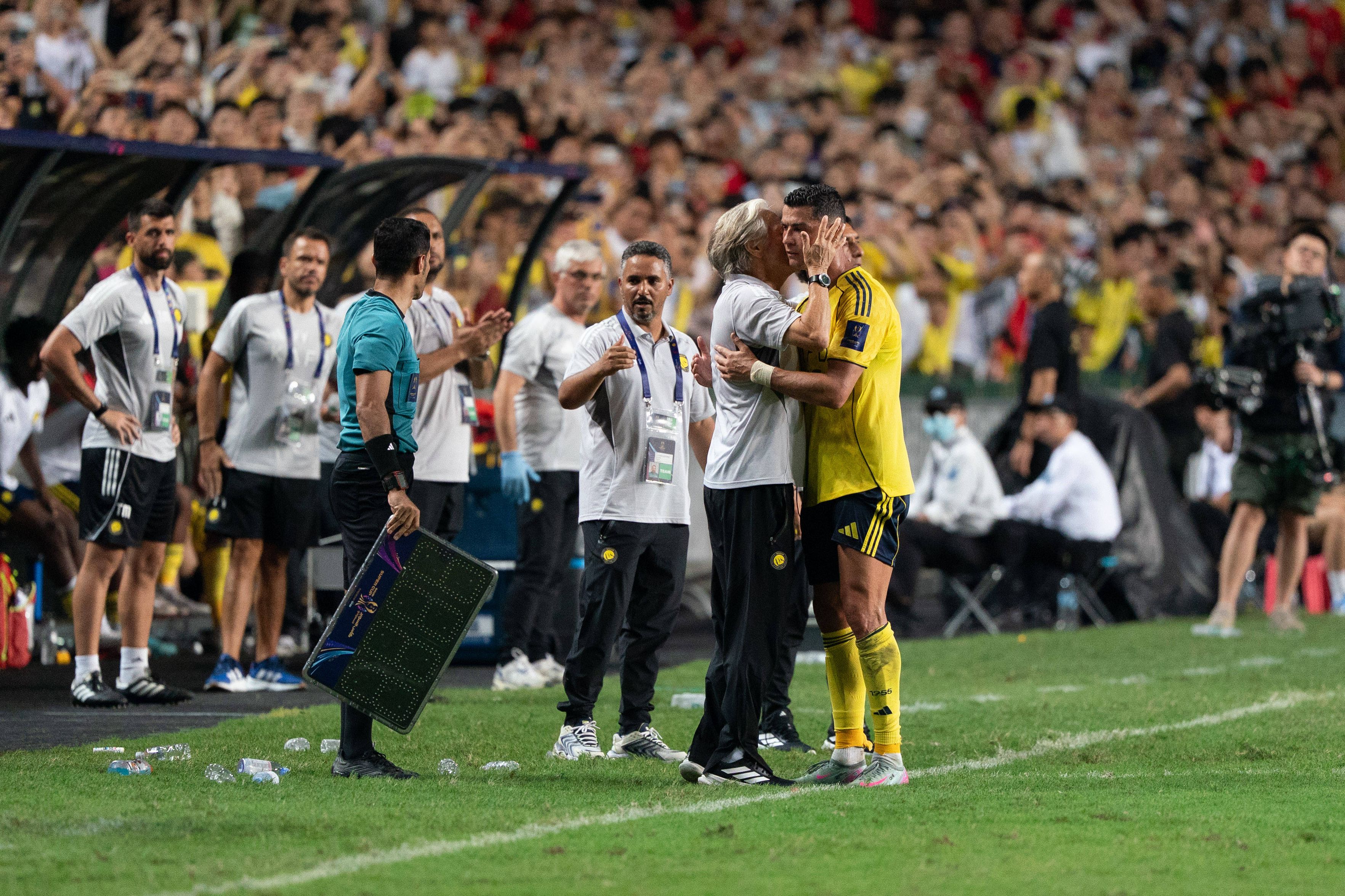 Jorge Jesus e Cristiano Ronaldo