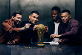 Campanha da Lego com Ronaldo, Messi, Mbappé e Vini - Foto: Lego