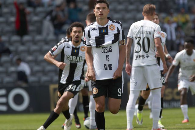 Jesús Ramírez abriu caminho ao triunfo do Nacional, frente ao Estrela da Amadora - Foto: Homem de Gouveia/LUSA
