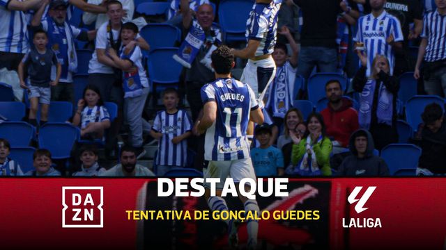 Seria um golaço monumental! Gonçalo Guedes levantou o estádio inteiro