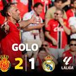 Real Madrid cai com estrondo em Maiorca com golo aos 90+1'