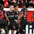 Leverkusen 'explode' e vence Wolfsburgo por números que já não se usam